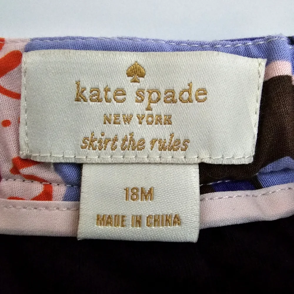 Kate Spade New York Skirt Skort Size 18 mo Colorful Floral Print with‎ Panties